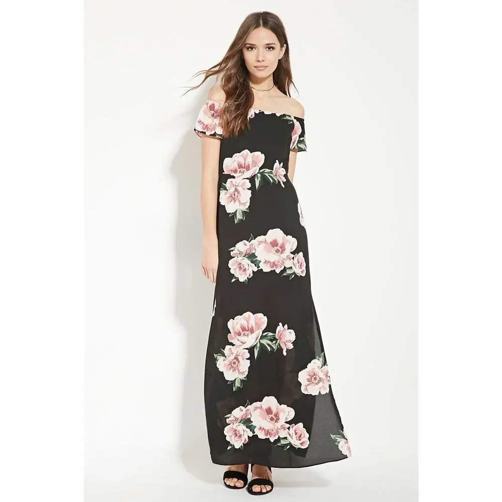 Forever21 Contemporary Floral Maxi Dress Size XS - Picture 2 of 11